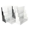 1x Card Display Rack 240x100x260mm Acrylic Three-layer Card Display Rack Detachable Desktop Baseball Card Storage Rack