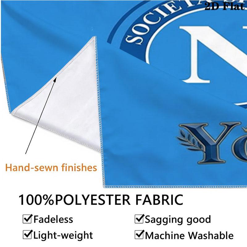 SSC Napoli Custom Name Wall Tapestry Aesthetic Wall Hanging Printed Fabric Blanket Decorative Tapestries for Bedroom Living Room Home Decor