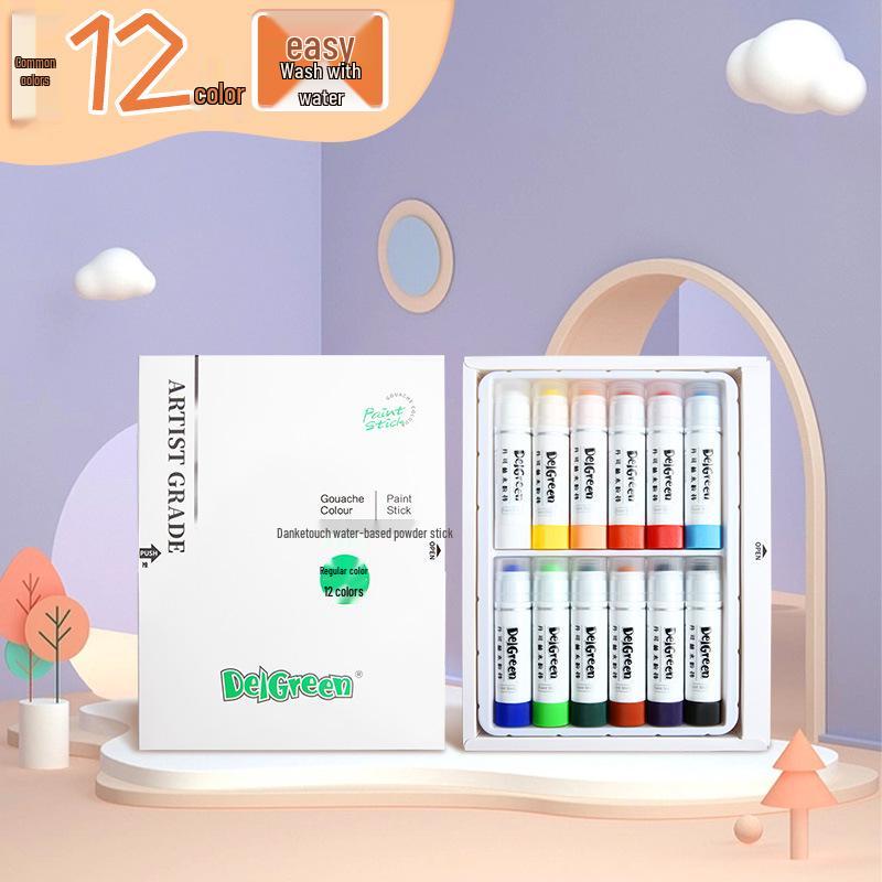 Dankelin Watercolor Sticks: Washable Soft Macaron Crayons for Kids.