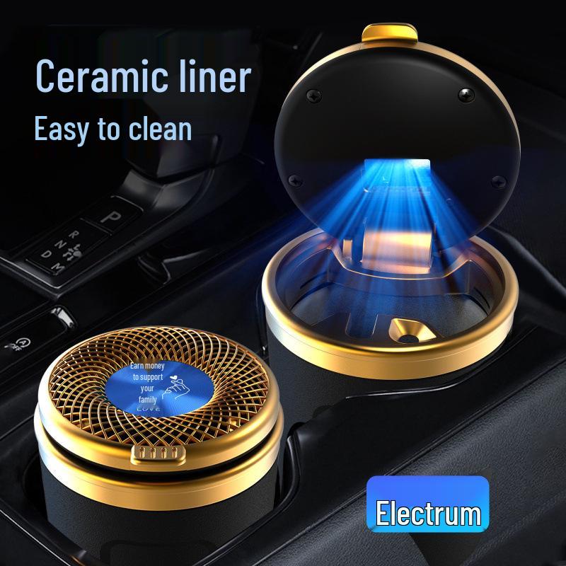 Lantu Dreamer ZhiGuang Car Ashtray with Lid Light - Interior Decorative Accessory