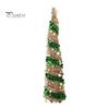 Pencil Christmas Tree Sequin Collapsible Skinny Christmas Tree Reusable Pencil Tinsel Xmas Tree for Small Spaces Home Office Shops