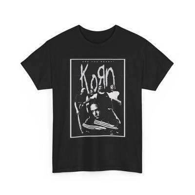 Korn Graphic T Shirt Vintage Rock Band Merch Unisex Heavy Cotton Tee High-end Luxury Is for Both Men and Women Top Y2k