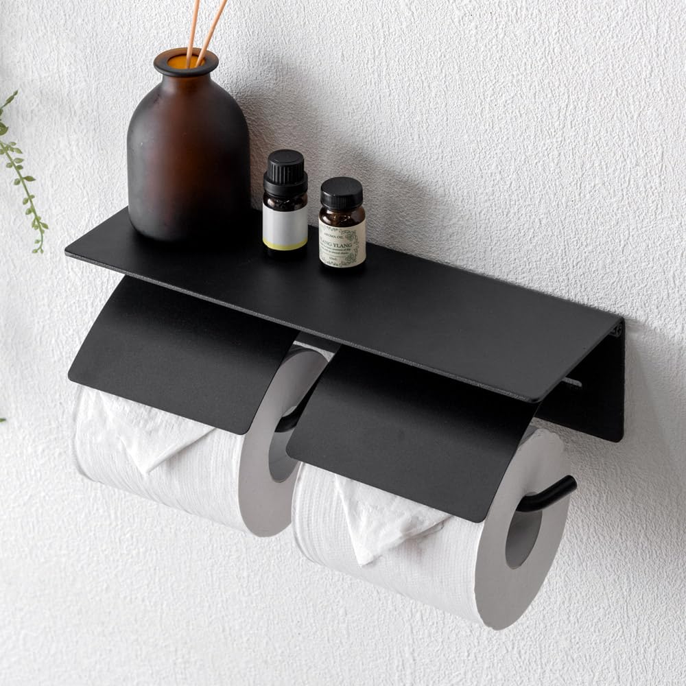 

Tansu no Gen Toilet Paper Triple Paper Toilet Paper Paper 72600049 Holder, One-Handed Cutting, 2-Roll, Single, Double, Roll, Holder, Holder, Roll, чёрный