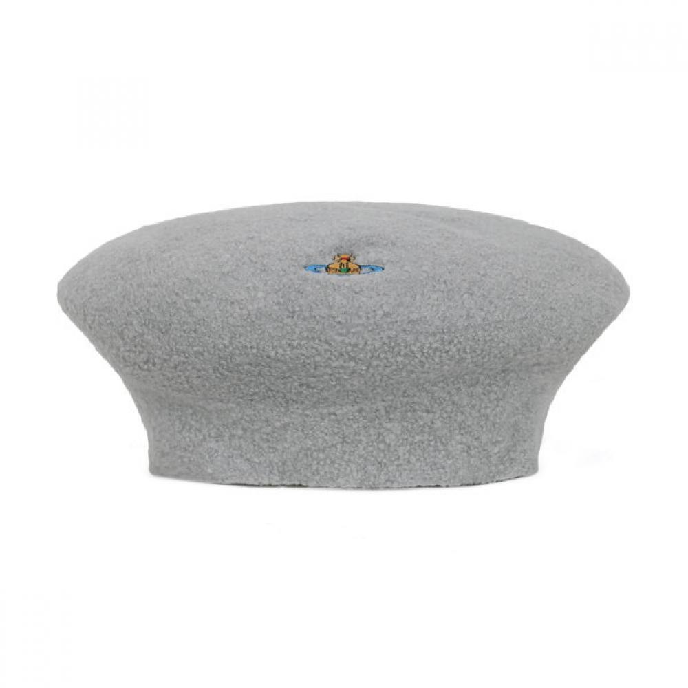 

Vivienne Westwood 24fw светло-серый шерстяной берет Orb 8102001e K0049 P403 S/M