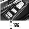 For Hyundai Sonata - Window Switch Panel Cover Set Carbon Fiber Look