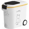 Curver Cat Kibble Container with Wheels 12 Kg - 35L - Dinner Is Served