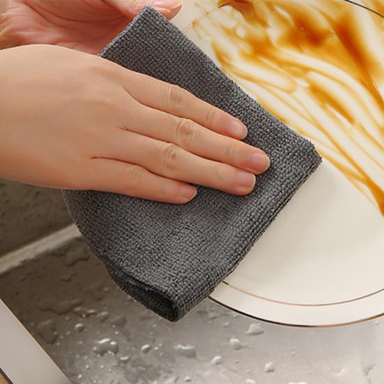 1 Roll Rag Thickened Water-Absorbent Cleaning Clothes Tear-Off Design Disposable Rags Kitchen Bathroom Cleaning Rag