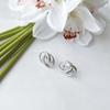 Boucles d'oreilles en argent sans pierres (2151210)
