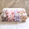 Cute Cherry Bunny Plush Keychain, Small Rabbit Stuffed Animal Pendant for Bag Backpack Purse, Kawaii Cartoon Key Ring Charm, Gift for Girls Women