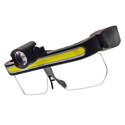USB Rechargeable LED Headlight Glasses With Adjustable Brightness Safety Glasses For Outdoor Activity And Night Visual
