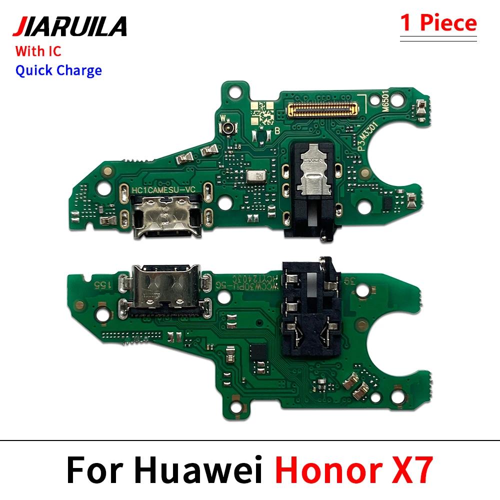 USB Charging Port Dock Charger Plug Connector Board Flex Cable For Huawei Honor X6 X6A X7 X7A X7B X8 X8A X8B X9A X9B 4G 5G