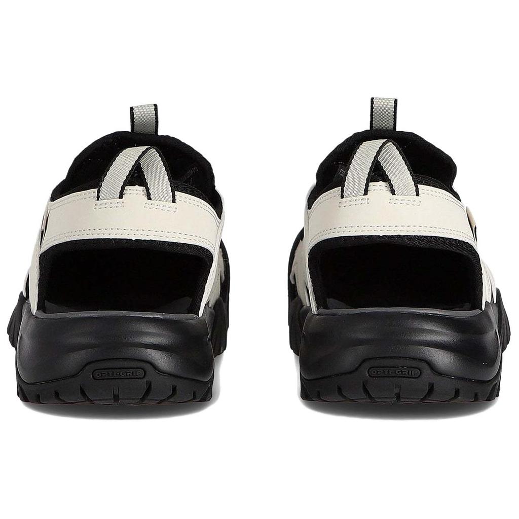 FILA Payto Sandals V2 Synthetic Leather Comfortable Versatile Water Shoes Unisex sandals Beige Black FS262SD03X004013