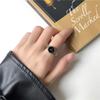 Adjustable Open Ring With Crystal-Embellished Watch Design Women Men Vintage Style Finger