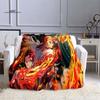 LOUSIDREAM Demon Slayer Deky pro postele Home Travel Flanelová deka pro dospělé na gauč Obývací pokoj Pohovka Child Keep Warm