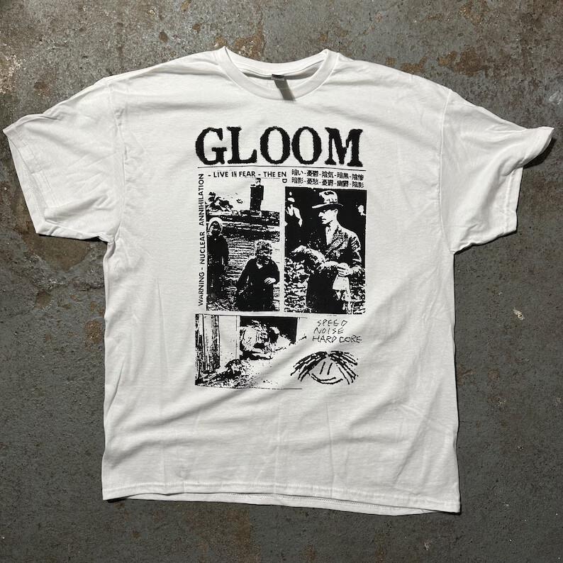 Gloom Hardcore Crust Punk T Shirt Vintage Band Dystopia Disclose Zyanose Grind Unisex T-Shirt S