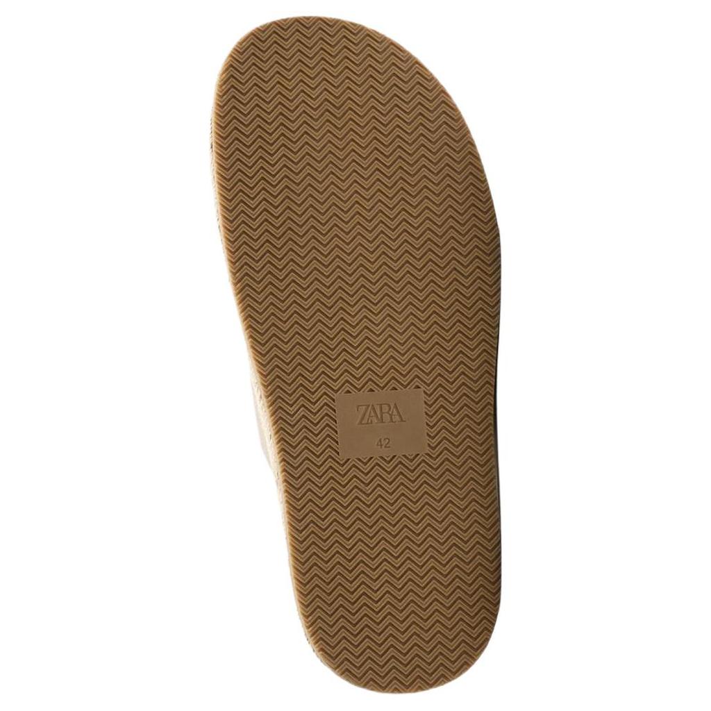 Zara Wszechstronne wsuwane sandały klapki Męskie Obuwie Jasnobeżowe 2709520002