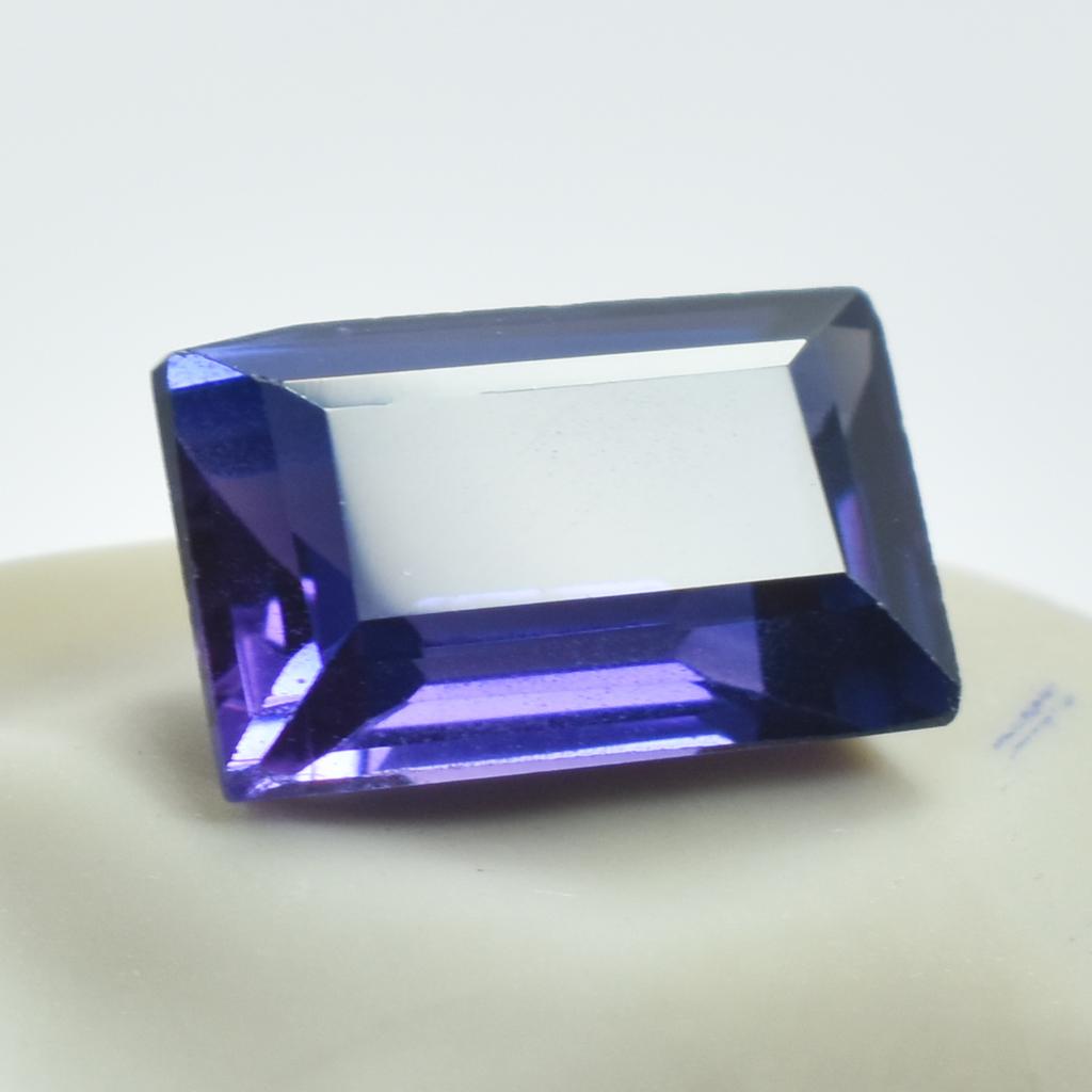 2.55 Ct Emerald Cut Natural Purple Tanzanite CERTIFIED Loose Gemstone SU-649