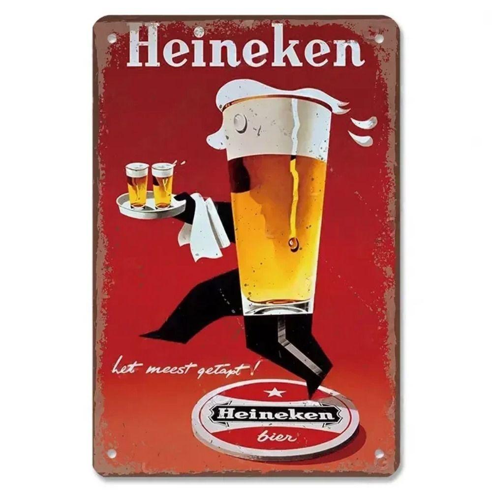 Vintage Beer Brands Metal Tin Sign Bar Tavern Home Decor