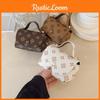 Womens Pu Small Crossbody Bag With Print Design Suitable For Daily Use Life