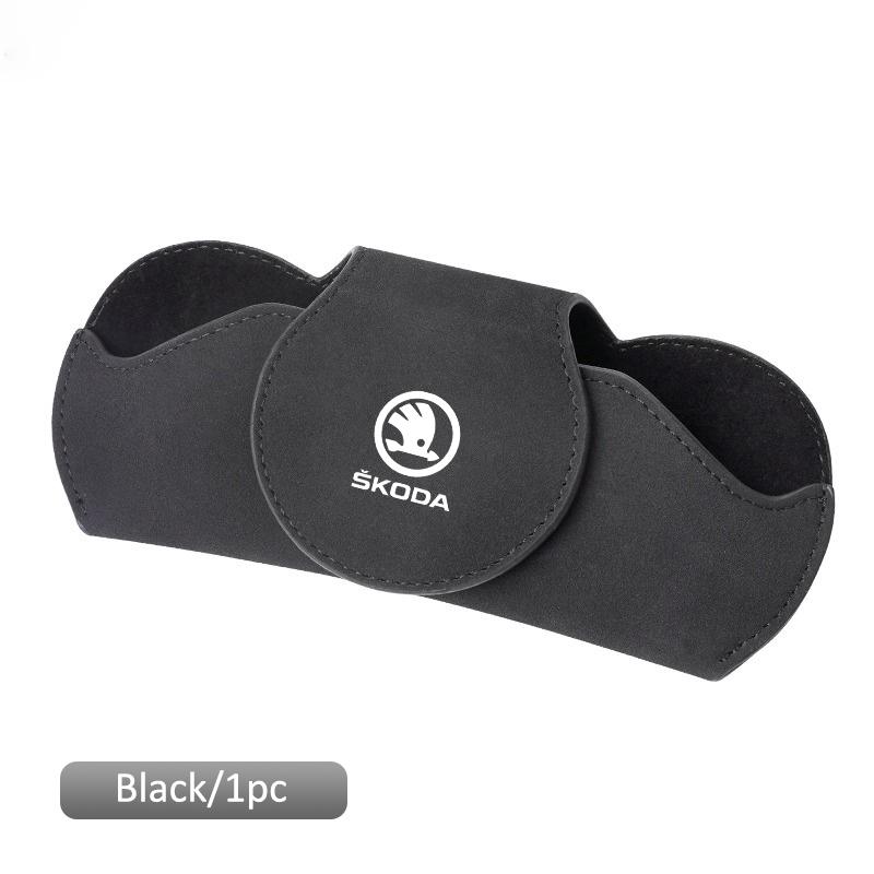 

Car Glasses Clip Sun Visor Storage Clamp Ticket Card For Skoda Fabia Yeti Rapid Kodiaq Mk3 A4 A6 A7 Kamiq Karoq Vrs Accessories чёрный