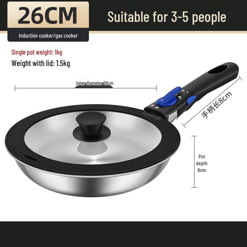 Wutuo 26cm Camping Frying Wok