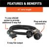 For USCAR Vehicle-Side  Trailer Connector 56584 5-Pin To 7-Pin Wiring Harness(Long 41 Inches)