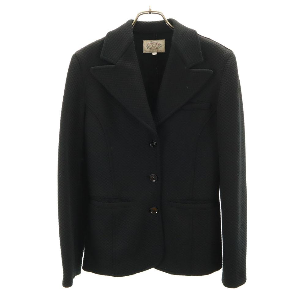 ARMANI JEANS 90s Old quilting tailored jacket 40 Charcoal black blazer Women Used