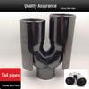 BMW X1 Titanium Black Dual Exhaust Tailpipe Set