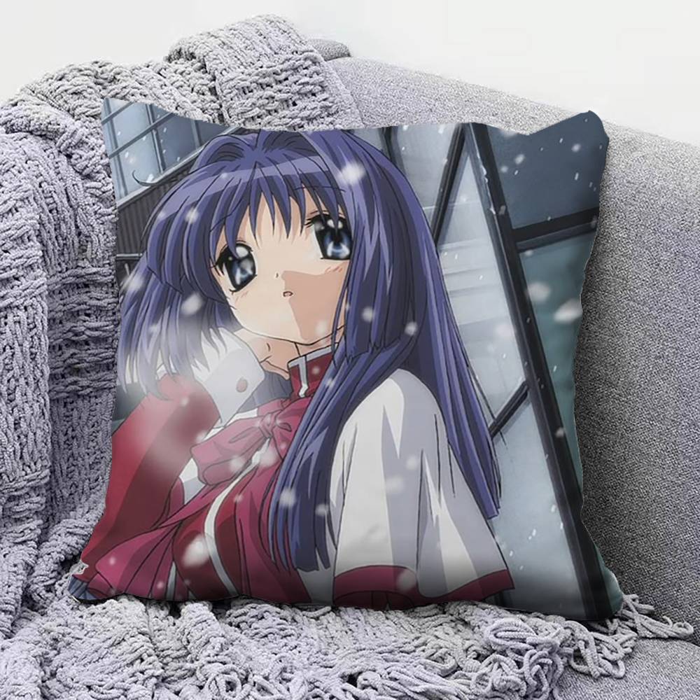 Kanon Game Anime Girl  Pillow Covers Home Sofa Cushion Covers and Aecorative Custom