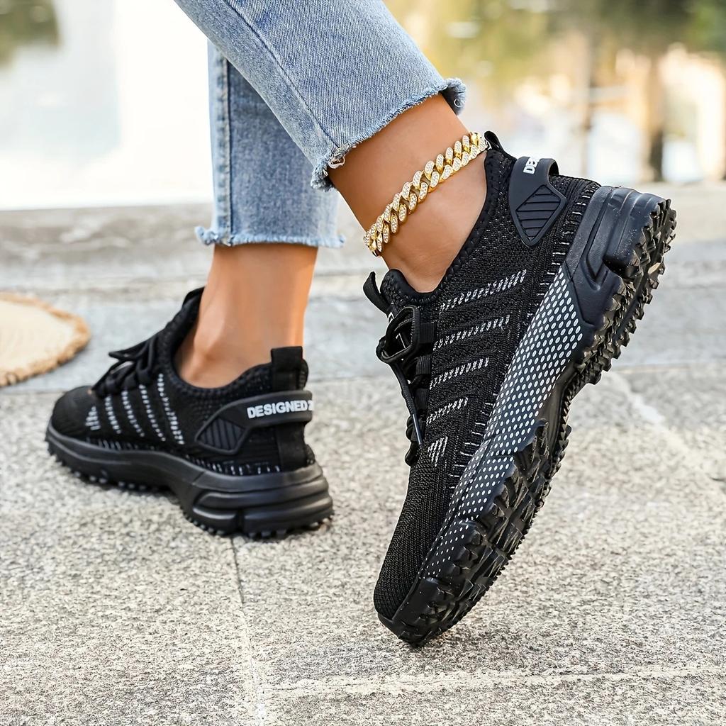 Womens Sneakers Breathable Knit Trainers New Design Comfortable Walking Running Shoes for Women Casual Sports Shoes