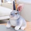 Simulation Long Ears Realistic Rabbit Plush Toy Lifelike Animal Stuffed Doll Toys for Boys Girls Birthday Gift Room Decor
