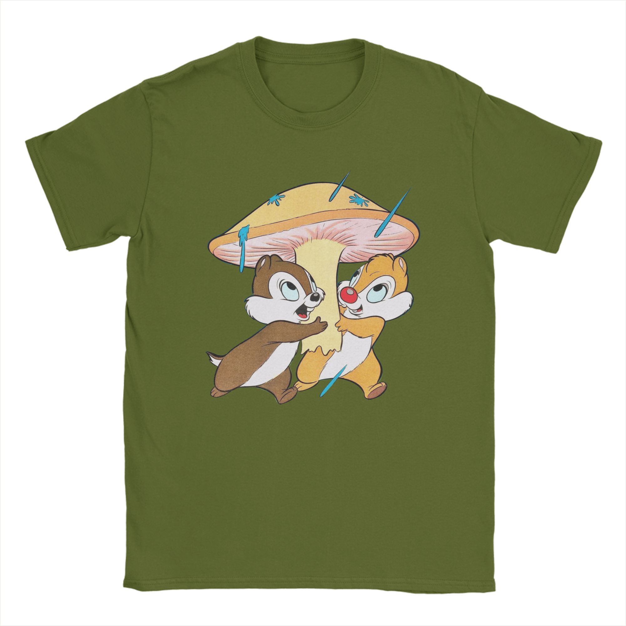 

Chips n Dales Men s T Shirt Funny Tees Short Sleeve Crewneck T-Shirt Cotton 6XL Tops 4XL