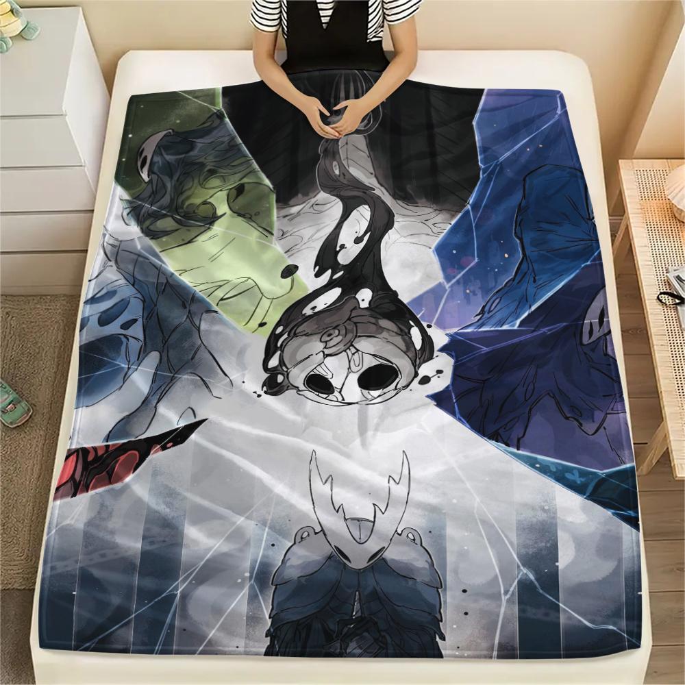 Hollow Knight Print Flannel Blanket, High quality Comfortable for All Seasons, Home Decor, Warmth and Comfort, Perfect for Christmas Gifts43