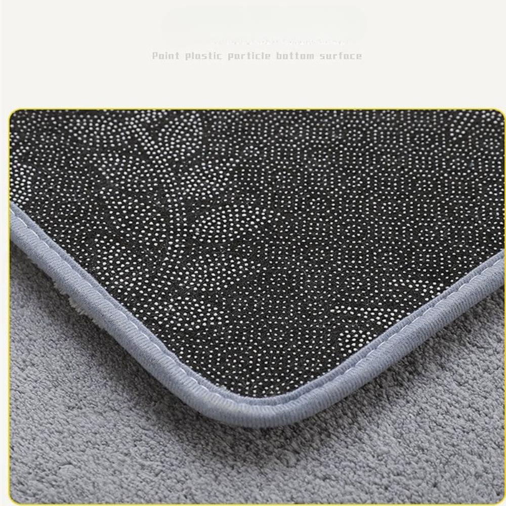 Coral Fleece Emboss Bathroom Cashmere Thickening Mat Bath Non-slip Carpets In Wash Basin Bathtub Side Floor Rug Shower Room Doormat Memory Foam 3D Pad