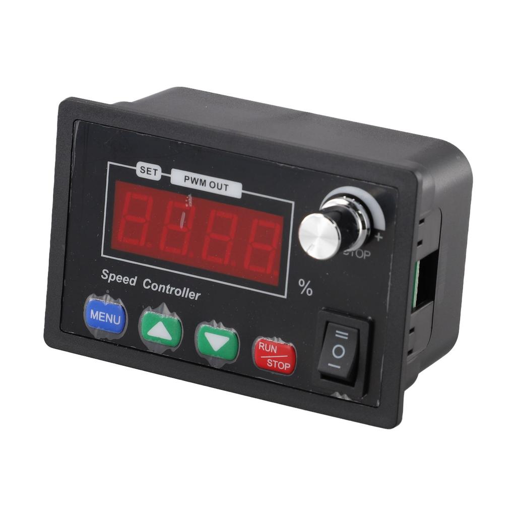 Adjustable DC Motor Speed Controller with Forward Reverse Function for 10 55V Applications Integrated Display and Control Knob