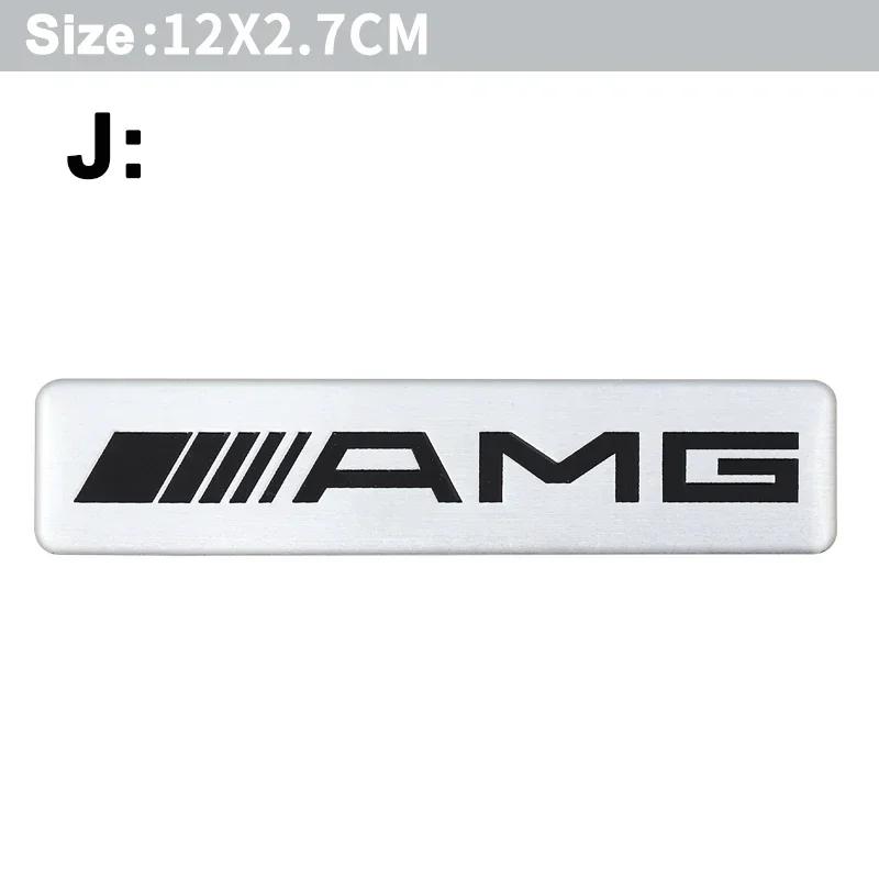 AAVV1 Car Aluminum Sticker Emblem Badge Decals Accessories For Mercedes-Benz A/B/GLA/CLA Smart AMG W108 W124 W126 W140 W168 W169 W176