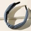 1/3 Stück Geknotetes Print Denim Stoff Stirnband für Frauen Mädchen Shopping Gesichtswäsche Haarreif Einfaches Denim Kopfschmuck