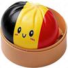 Dumpling Squishy Toy Slow Rising Stress Relief Squeeze Toy with National Flag Print for Kids and Adults Home Office Decor