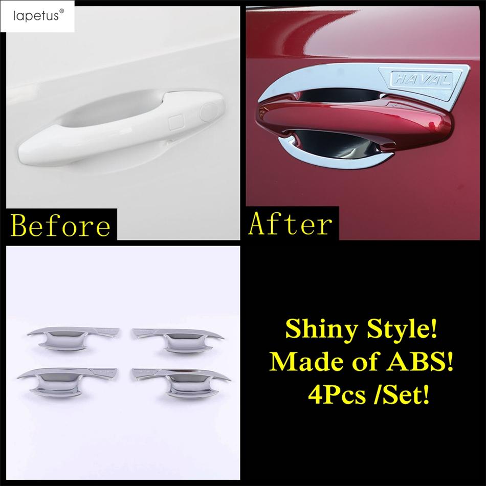Car Outer Door Handle Bowl Protection Decoration Cover Trim Fit For Haval H6  - 2024 ABS Chrome / Carbon Fiber Accessories
