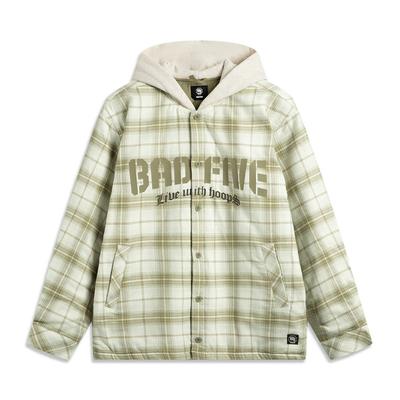 Puffer Jacket Men's Agarwood Green Plaid AFMV001-4