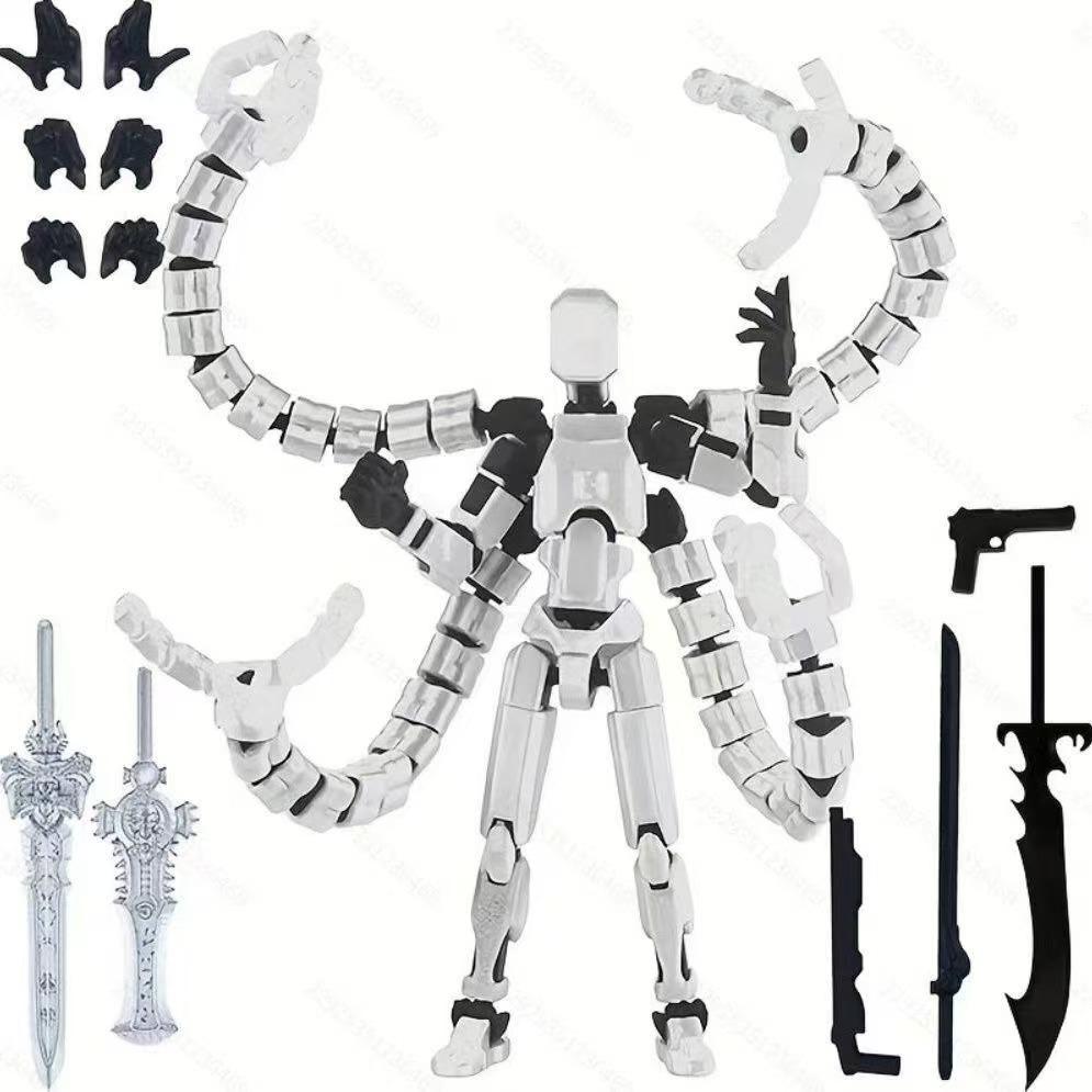 Action Figure Titan 13 T13 Stampata 3D Multi-Articolata Mobile Lucky Dummy Nova Robot Action Figure Regali