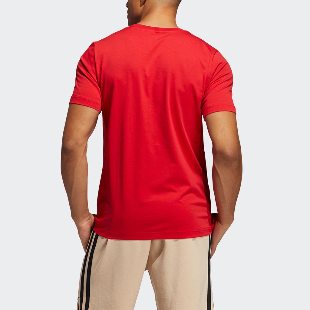 Adidas Dame Abstract Basketball Athlete Print Short Sleeve T-Shirt Men Tops Red GN9000
