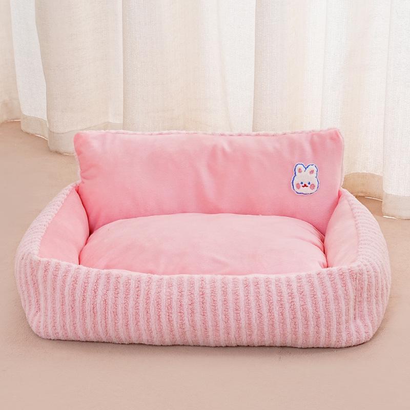 Winter Warm Pet Sofa Bed - Thickened All-Season Nest for Cats & Dogs
