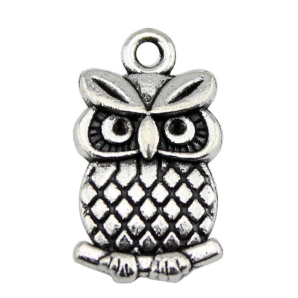 Owl Charms Mini Antique Alloy Pendants For Animal Themed Jewelry Making