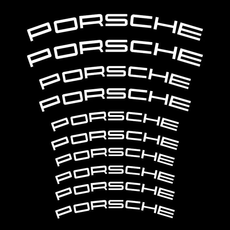 Hbcr1 Adesivo Pinza Freno Auto Impermeabile ad Alta Temperatura Per Porsche Cayenne Panamera Macan 911 Taycan Boxster Cayman Pajun