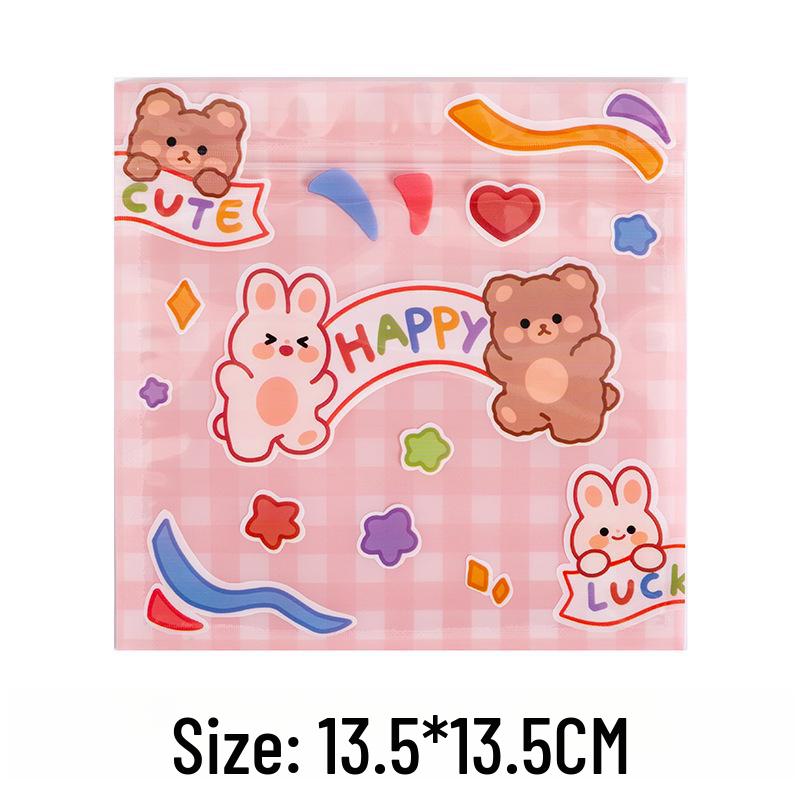 

Корейский милый медведь мешок для закусок и конфет с застежкой-молнией для мелких предметов 13.5*13.5