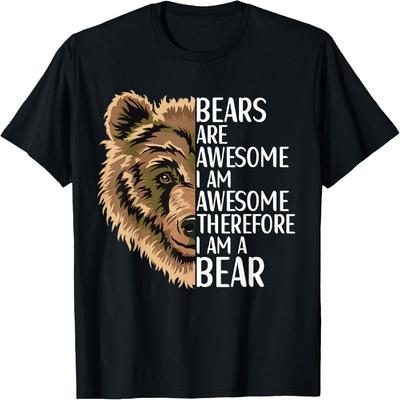 Bear Apparel Grizzly Wildlife Animal for Men Women Kids T-Shirt
