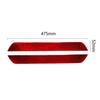 Red Carbon Fiber Interior Front Door Sill Accent Cover Trim For Tesla Model Y/3