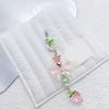 Acrylic Alloy Beaded Keychain Stylish Phone Pendant for Women Girls Elegant Keyring Gift Fashionable Bag Accessory