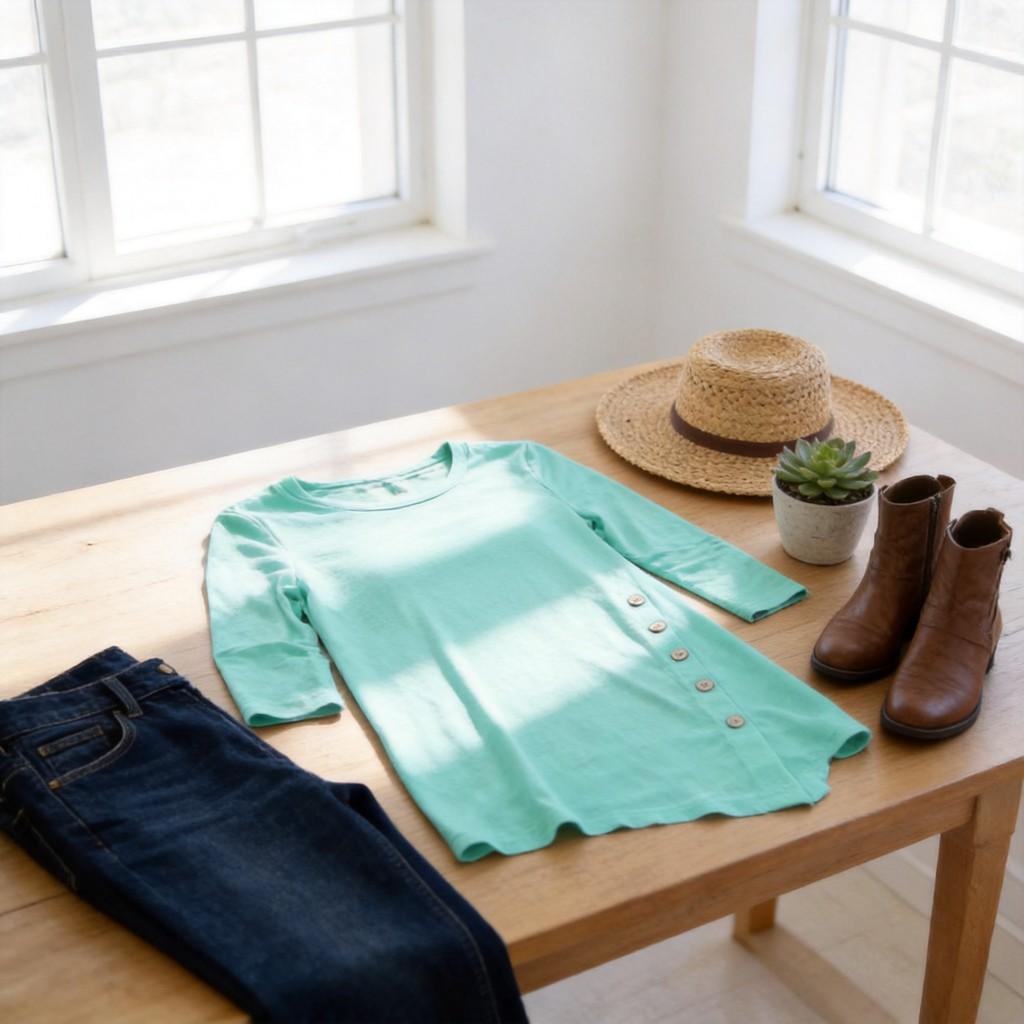Womens Long Sleeve Casual Shirt With Loose Fit For Daily Wear